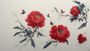 tusfestés: PEONY pirosban_01