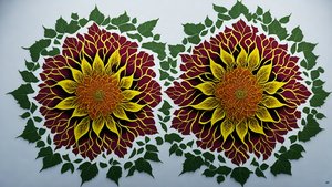 mandala: hibiscus-flower elements_02