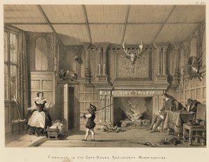 Kandalló a Gate-House-ban, Kenilworth, Warwickshire