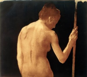 Käthe Kollwitz, női hátsó félmeztelen 1901