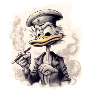 Scrooge McDuck, egy nagy marihuánafüstöt szív 1