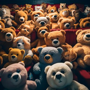 Millionen von Teddybaeren in einem Kino 4