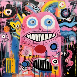 a raucous acrylic painting 2