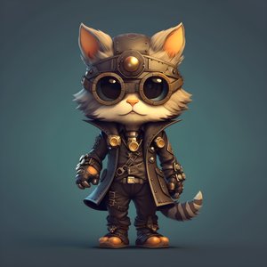 antropomorf aranyos macska 2