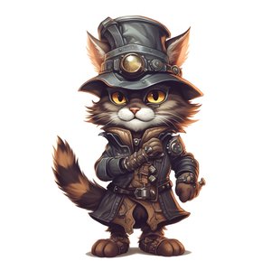 antropomorf aranyos macska 3