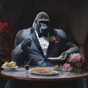 egy gorilla eszik 2