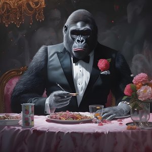 egy gorilla eszik 4