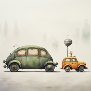 ein großes und ein kleines Auto 4
