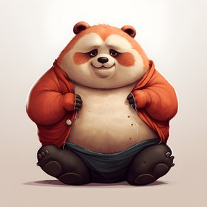 vörös panda elhízott embergyerek 2