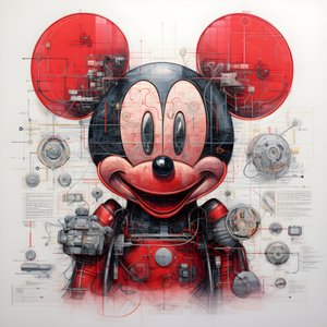 A Cyberpunk Mickey Mouse 3 műszaki rajzai