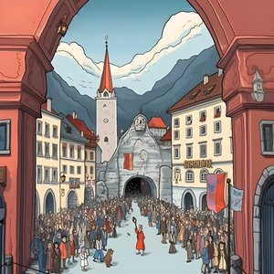 österreich, cartoon 3