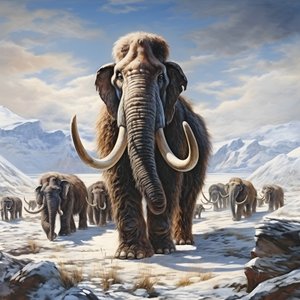 woolie mammoth herd in the tundra 4