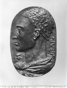 Medallion önarckép (bronz)