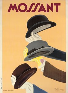 Reklámplakát Mossant kalapokhoz, 1938