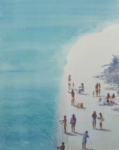 Birds-Eye Beach, 2000 (wc papíron)