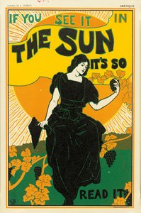 A „The Sun” újság plakátja, 1895
