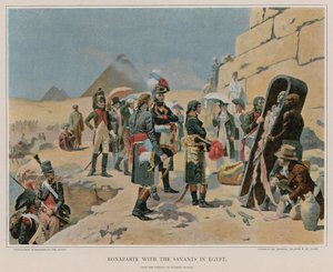 Bonaparte a tudósokkal Egyiptomban
