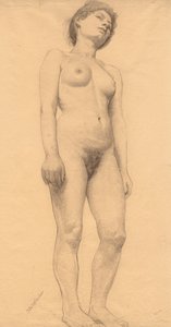Álló női akt, valószínűleg 1878-79.