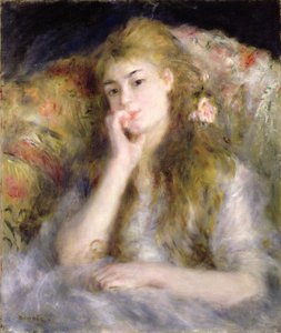 Ülő fiatal nő, 1876-77 körül