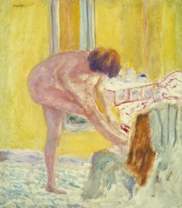 Akt, sárga háttér, 1924 körül (olaj, vászon)