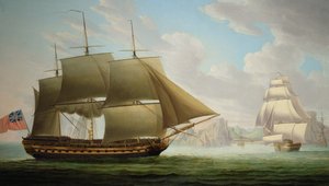 Kelet-indiai „Cirencester” a St. Helena mellett, 1795