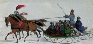 Lovas szán (digitális részlet)
