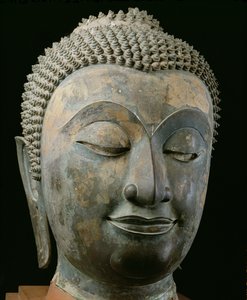 Óriás Buddha feje (bronz)