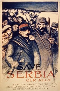 „Mentsétek meg Szerbiát, szövetségesünket”, plakát, 1915
