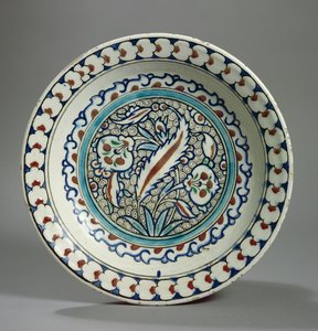 Kőpaszta lemez, Iznik, Törökország (kerámia)