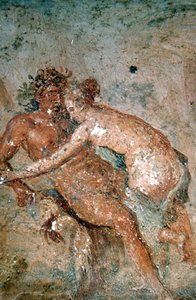 Erotikus falfestmény, Pompeii, Olaszország