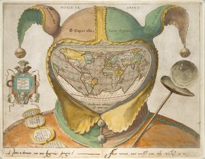 Bolondok sapkája világtérkép, c1590