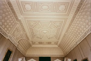 Szalon mennyezet, Claydon House, Buckinghamshire, 1768 körül