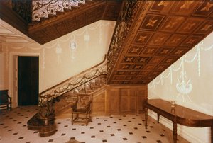 A lépcsőház, Claydon House, Buckinghamshire, 18. század közepe