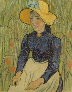 Parasztlány szalmakalapban, 1890