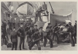 Akciógyakorlat a HMS Australia fedélzetén