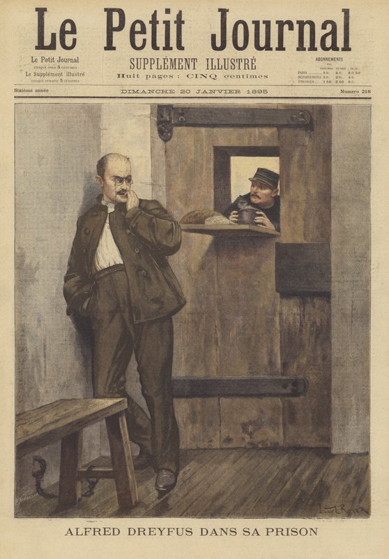 Alfred Dreyfus a börtöncellában alkotó: French School