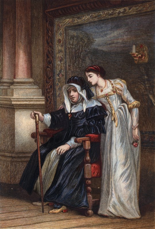 Shakespeare, Rómeó és Júlia, II. felvonás, 5. jelenet alkotó: English School