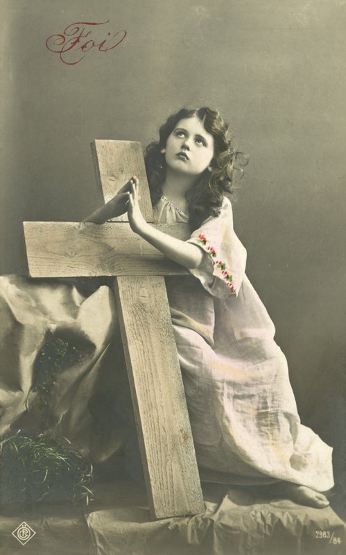 Imádkozó lány alkotó: French Photographer
