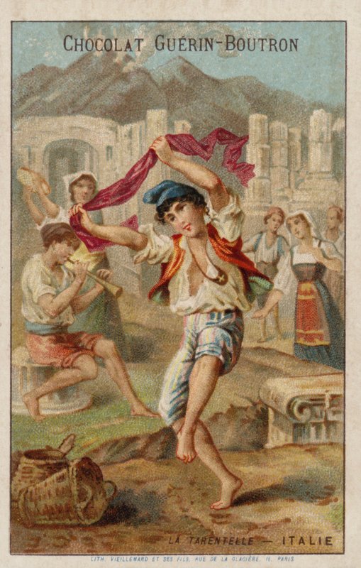Tánc a tarantellát, Olaszország alkotó: French School