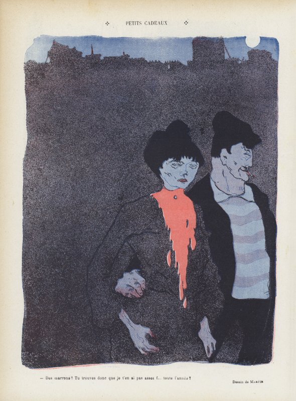 Illusztráció Le Rire alkotó: French School