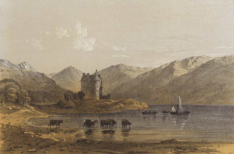 Dunderave kastély (chromolitho) alkotó: A.V. Copley Fielding