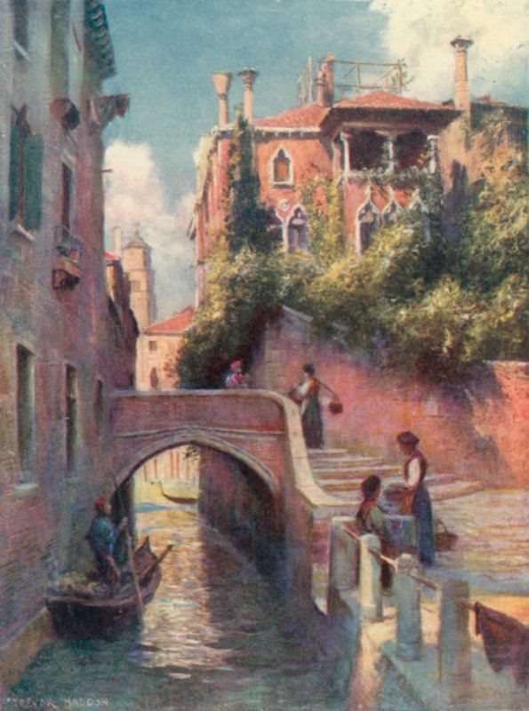 A Palazzo Dario hátulja alkotó: A. Trevor Haddon
