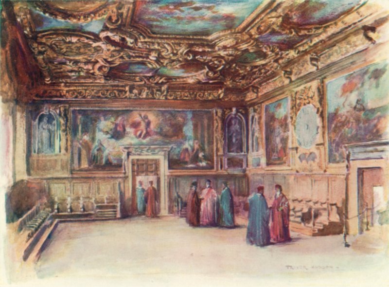 A szenátus terme alkotó: A. Trevor Haddon