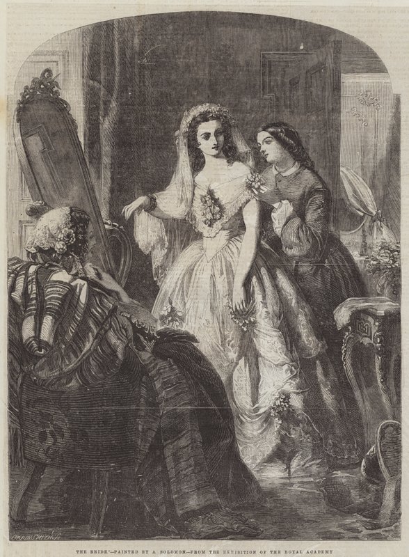 A menyasszony (metszet) alkotó: Abraham Solomon