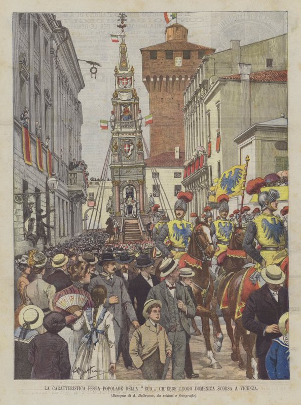 A Rua ChEbbe Place jellegzetes, népszerű fesztiválja múlt vasárnap Vicenzában alkotó: Achille Beltrame