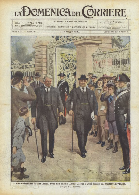 A San Remói Konferencián alkotó: Achille Beltrame