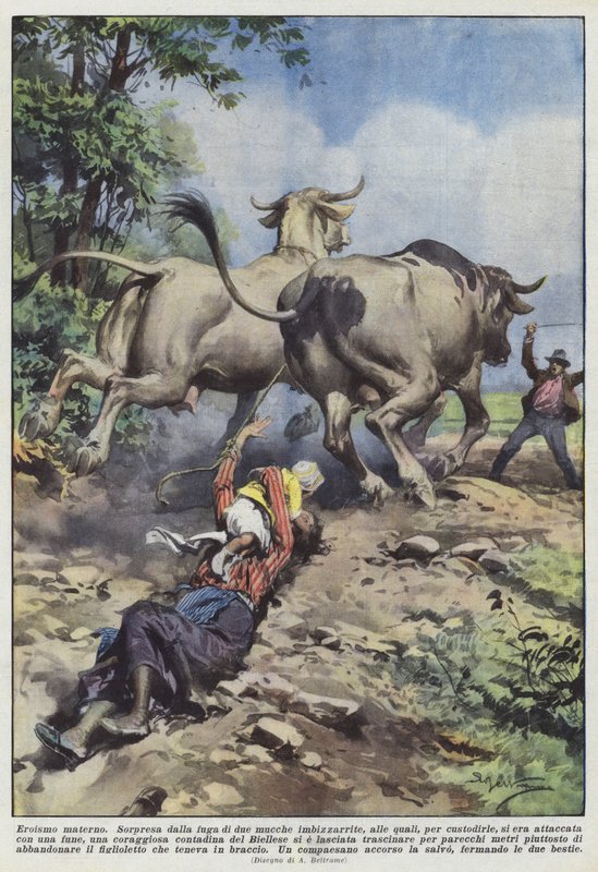 Anyai hősiesség alkotó: Achille Beltrame