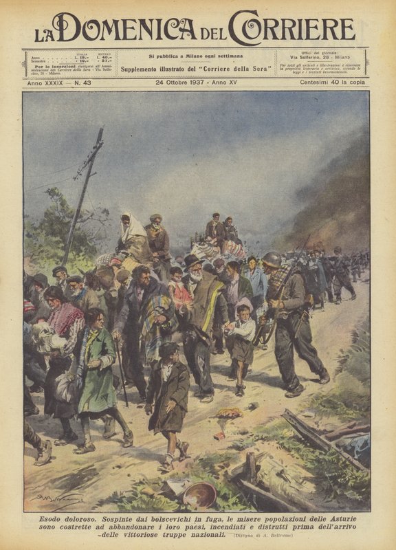 Fájdalmas exodus alkotó: Achille Beltrame