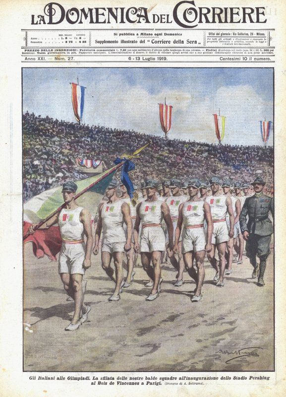 Az olaszok az olimpián alkotó: Achille Beltrame