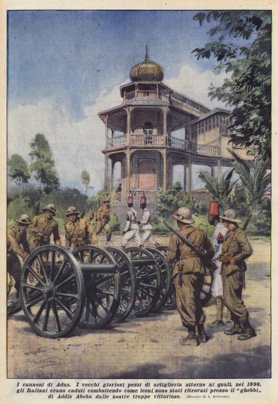 Adua fegyverei alkotó: Achille Beltrame